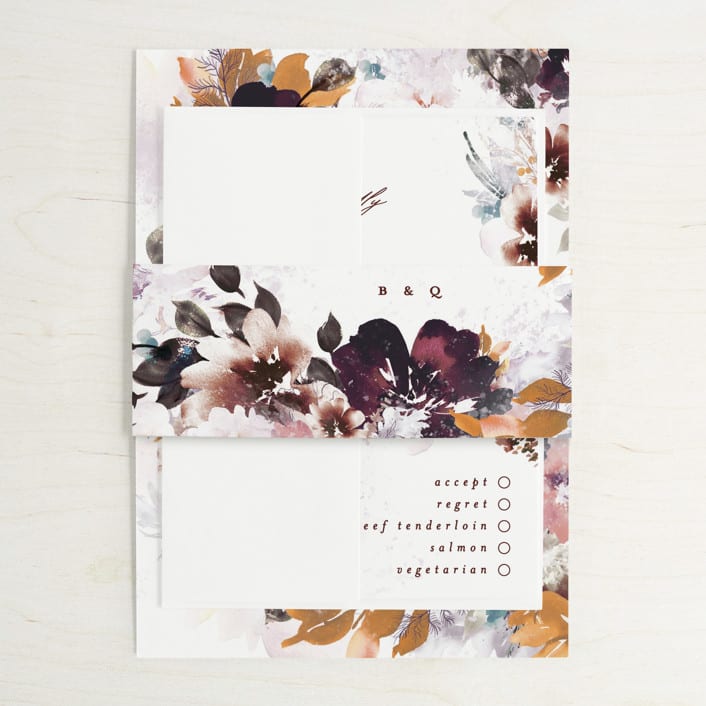 "Lush Bouquet" - Belly Bands in Autumn by Phrosné Barwood - Assembled with Invitation