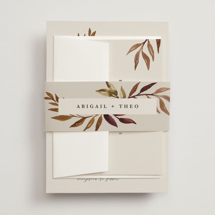 "botanical portrait" - Belly Bands in Leather by Kate Ahn - Assembled with Invitation