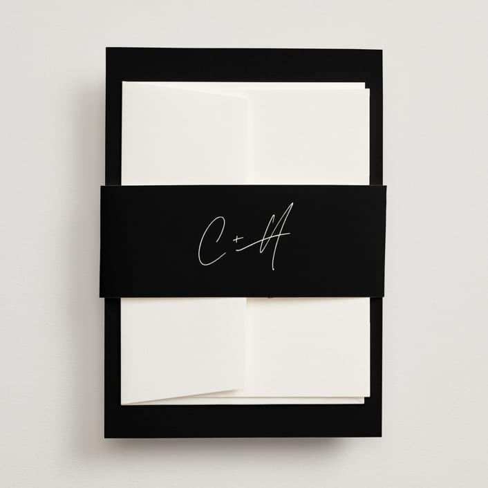 "Gotham" - Belly Bands in Ink by Ana Sharpe - Assembled with Invitation