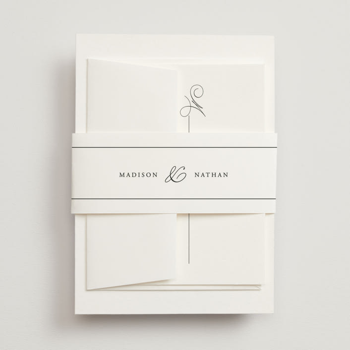 "Organza" - Belly Bands in Linen by Jill Means - Assembled with Invitation