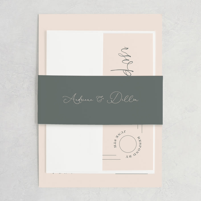 "EverAfter" - Belly Bands in Petal by Rochelle Renee - Assembled with Invitation