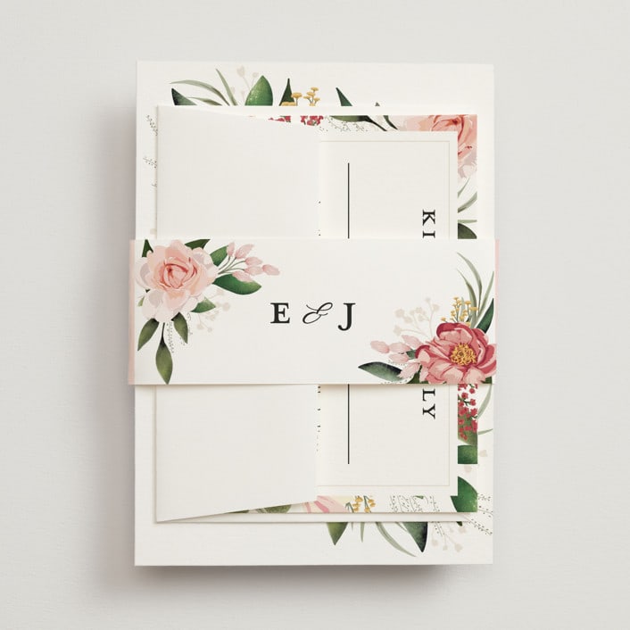 "Blossom" - Belly Bands in Blush by Susan Moyal - Assembled with Invitation