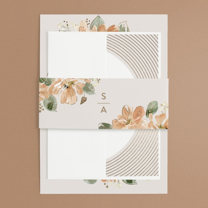 "Bloom" - Belly Bands in Tea by Leah Bisch - Assembled with Invitation