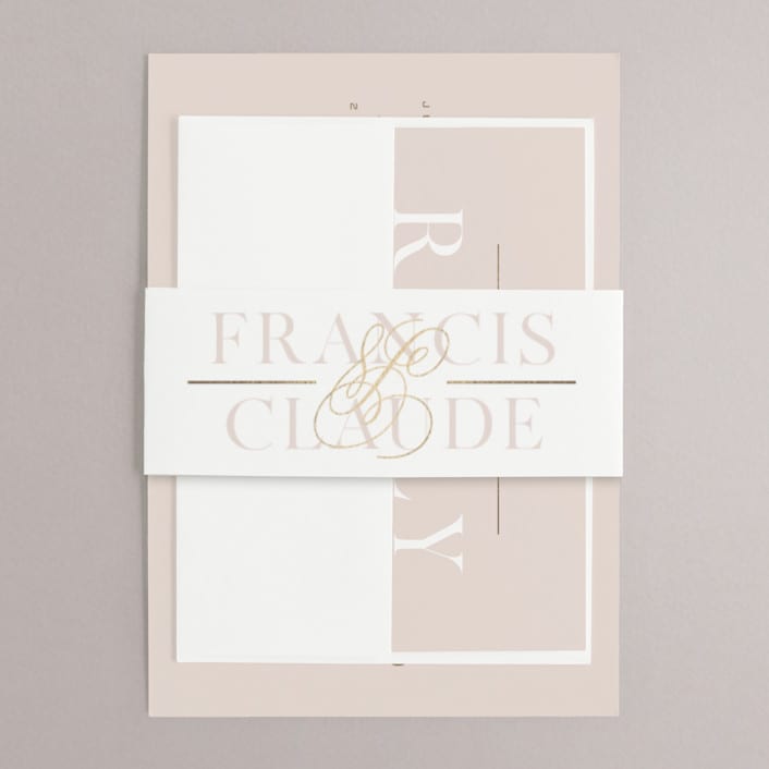 "Lovely Day" - Belly Bands in Rose Quartz by Leah Bisch - Assembled with Invitation