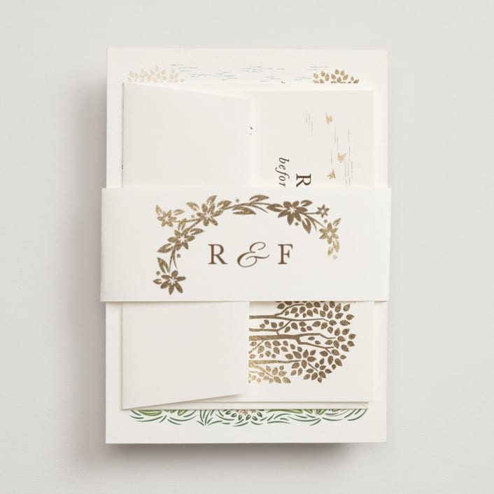 "In the country" - Belly Bands in Forest by Paper Sun Studio - Assembled with Invitation