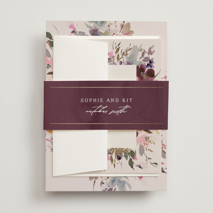 "Fleur" - Belly Bands in Blush by Lori Wemple - Assembled with Invitation
