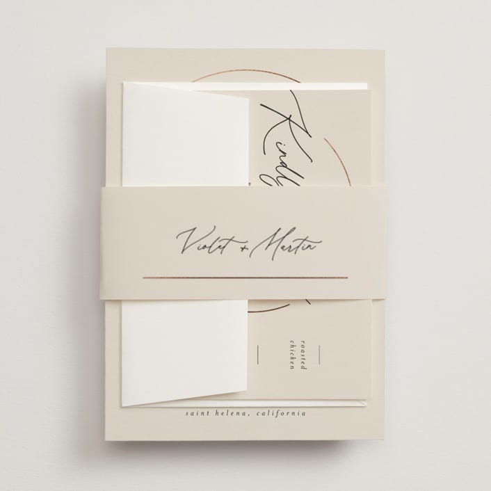 "Encircled Love" - Belly Bands in Taupe by Kelly Schmidt - Assembled with Invitation