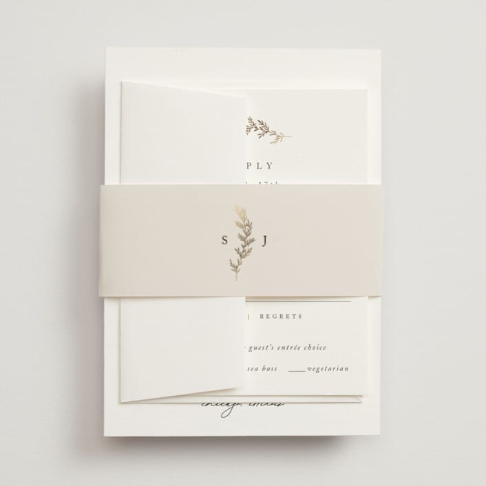 "To Hold" - Belly Bands in Ivory by Carolyn Nicks - Assembled with Invitation
