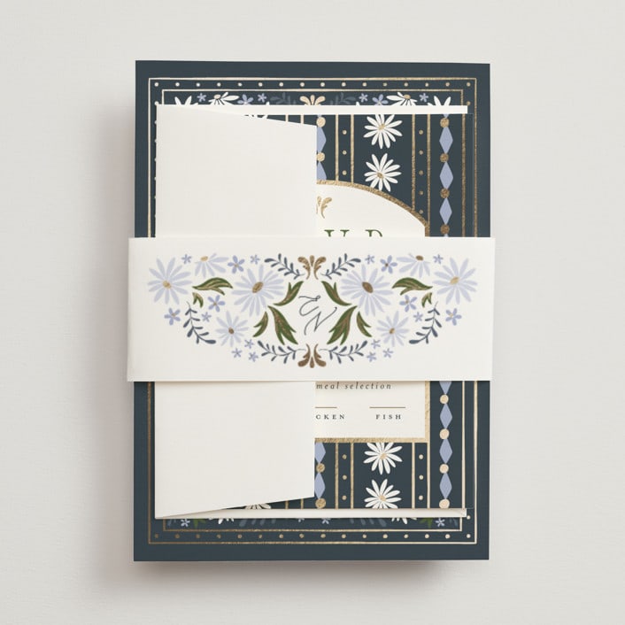 "Sadie" - Belly Bands in Periwinkle by Erin German - Assembled with Invitation