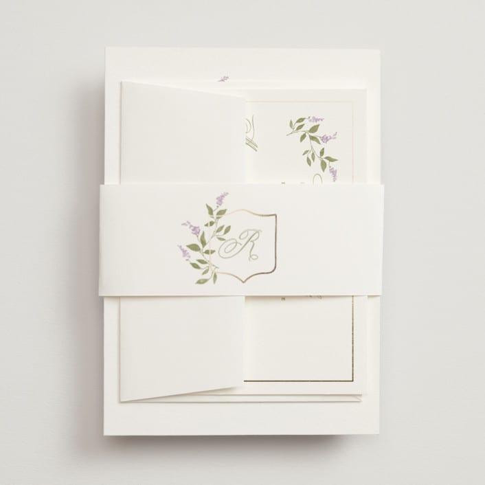 "Marmont" - Belly Bands in Lilac by Kristie Kern - Assembled with Invitation