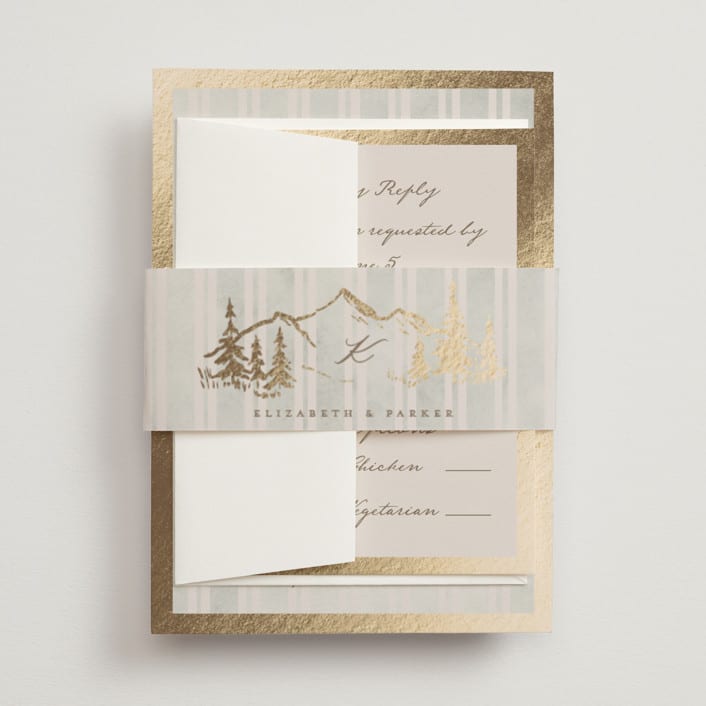 "Mountain Love" - Belly Bands in Dew by Petra Kern - Assembled with Invitation