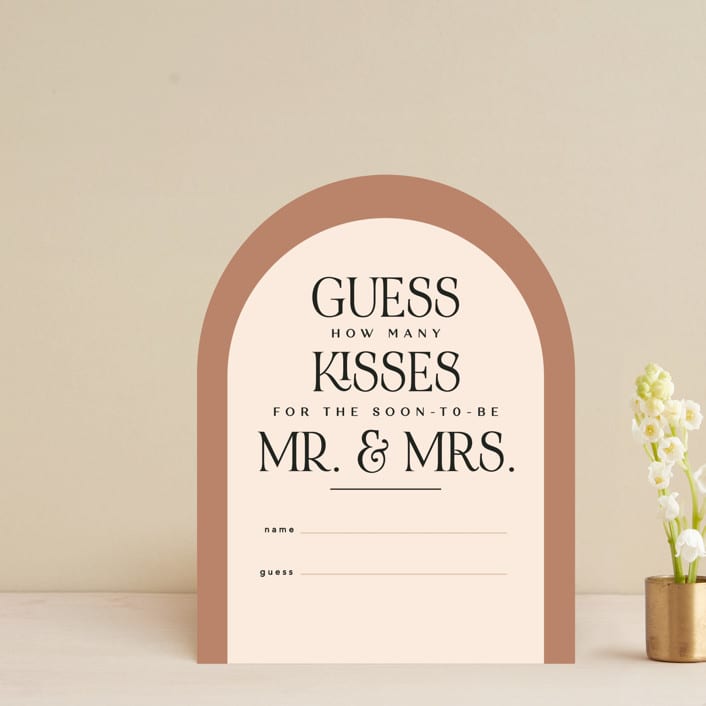 "Shower arch" - Bridal Shower Insert Cards in Desert by Creo Study - Front
