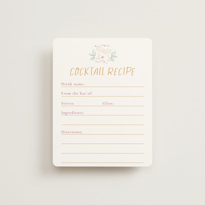 "A Brunch" - Bridal Shower Insert Cards in Margarita by Petra Kern - Front