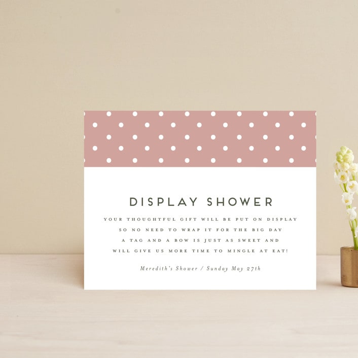 "Flower Bar" - Bridal Shower Insert Cards in Bright by Heather Cairl - Front