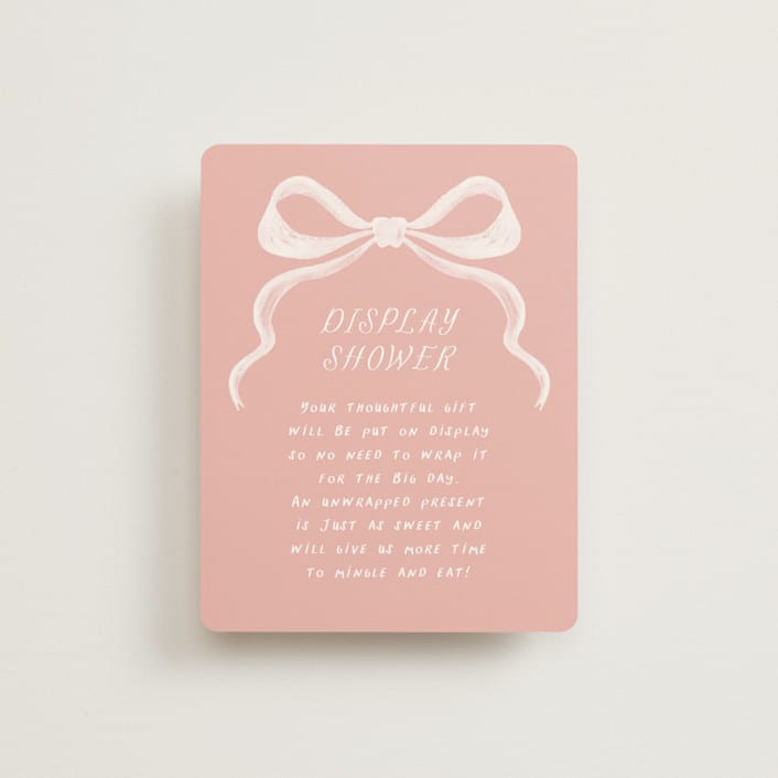 "cupolini" - Bridal Shower Insert Cards in Flamingo by chocomocacino - Front