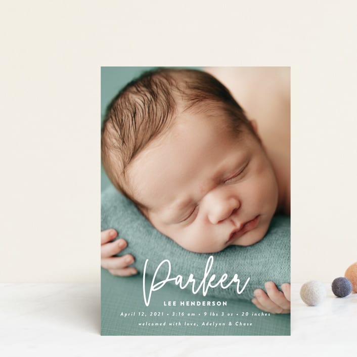 "little name" - Birth Announcements in Cloud by Susan Asbill - Front