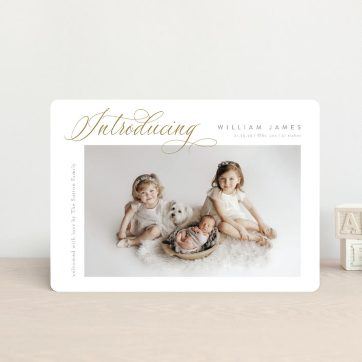 "Inspired Introduction" - Birth Announcements in Wheat by Carolyn MacLaren - Front