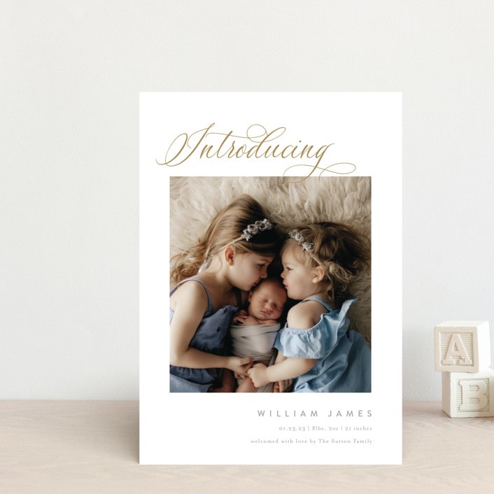 "Inspired Introduction" - Birth Announcements in Wheat by Carolyn MacLaren - Front