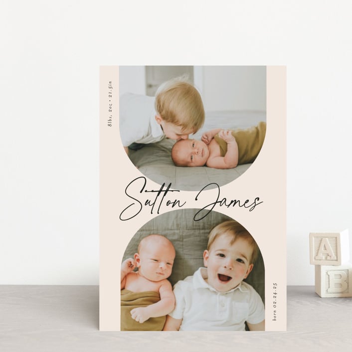 "PALS" - Birth Announcements in Ink by Carolyn MacLaren - Front