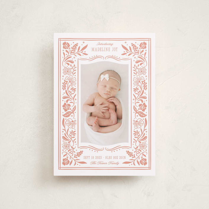 "Storybook" - Birth Announcements in Sweet by Erin German - Front