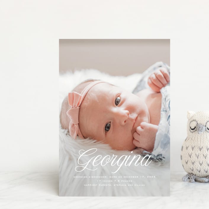 "cupcake" - Birth Announcements in Marshmallow by chocomocacino - Front