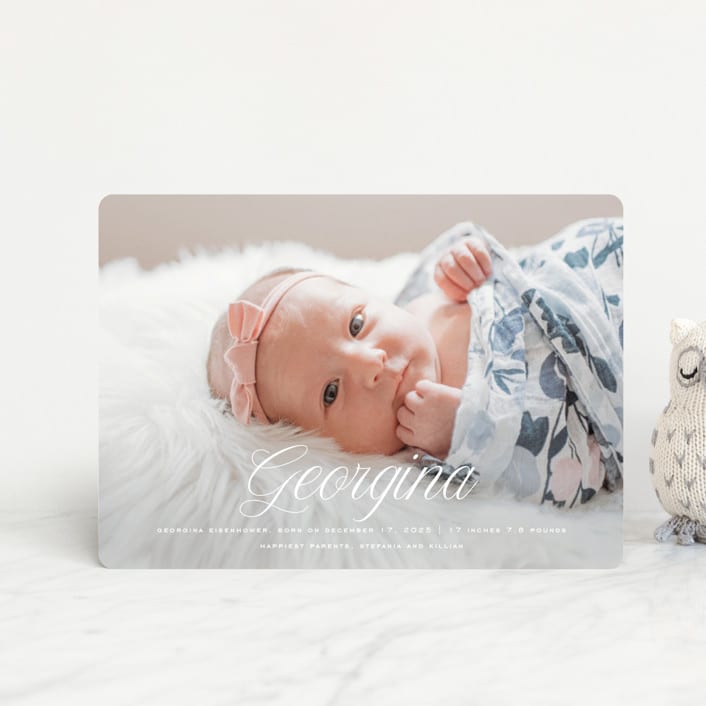 "cupcake" - Birth Announcements in Marshmallow by chocomocacino - Front