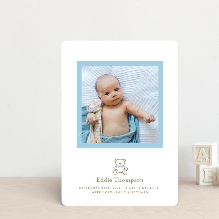 "Teddy" - Birth Announcements in Baby by mo kelley - Front