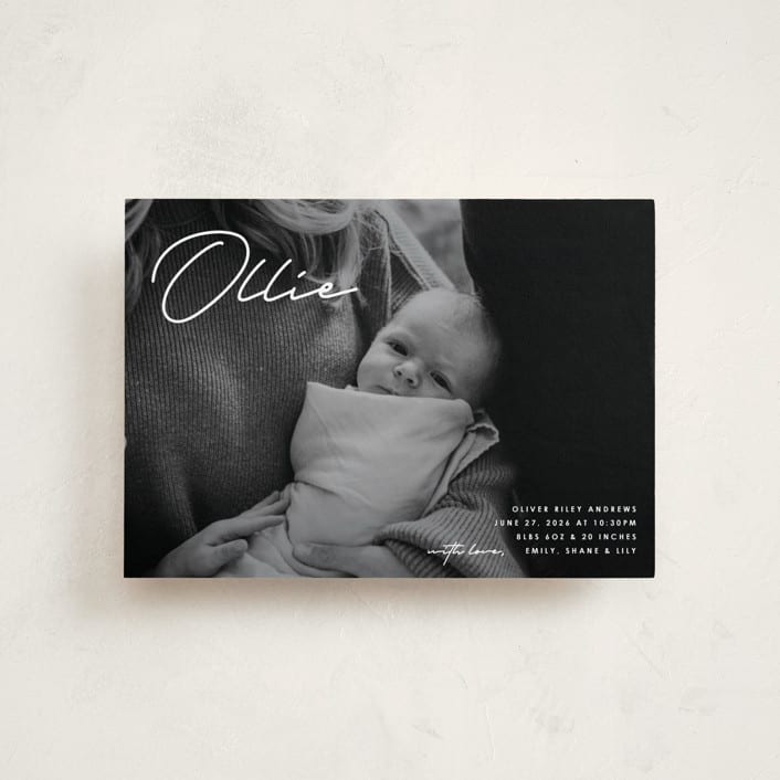 "That's My Name" - Birth Announcements in Cloud by Brandy Folse - Front