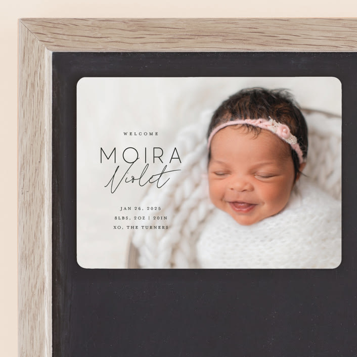 "Type Mix" - Birth Announcements in Ink by Carolyn MacLaren - Front