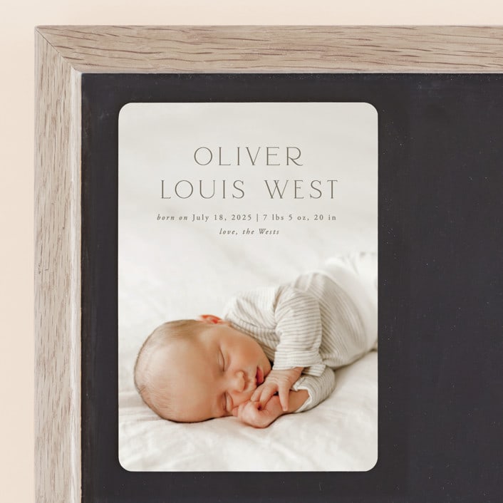 "Our Hearts" - Birth Announcements in Fog by Julia Hall - Front