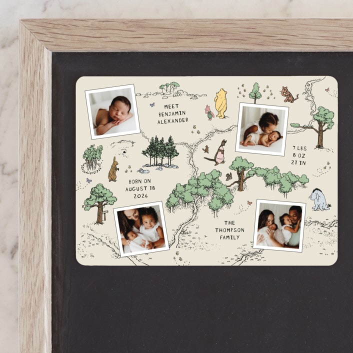 "Hundred Acre Wood" - Birth Announcements in Natural by Heather Schertzer - Front