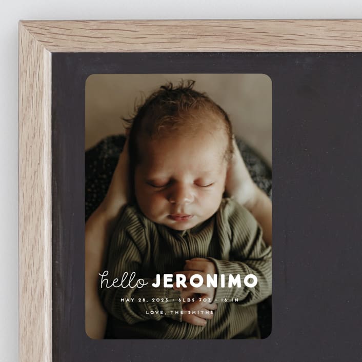 "meet me" - Birth Announcements in Cloud by Snow and Ivy - Front