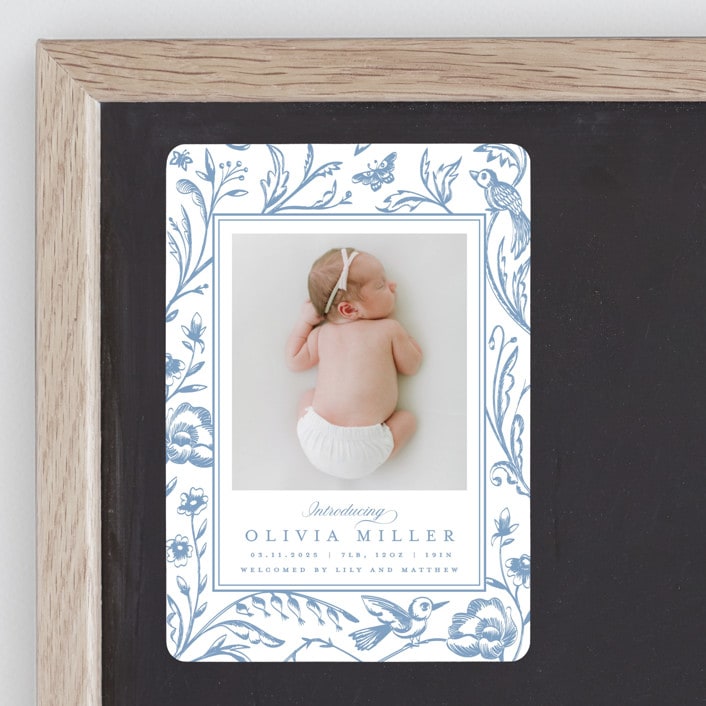 "Dreamy Garden" - Birth Announcements in Cloud by Teju Reval - Front