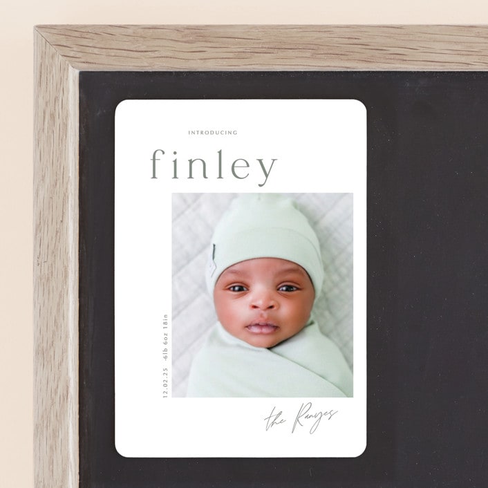 "simplified" - Birth Announcements in Pearl by Summer Winkelman - Front