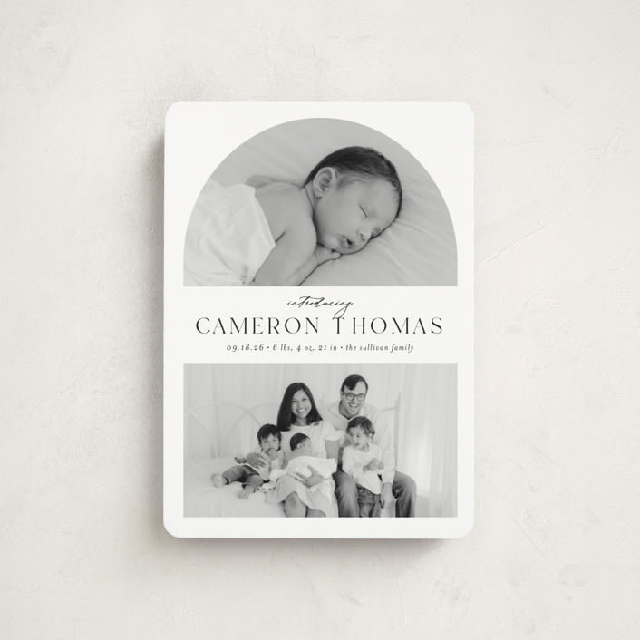 "Simply Introducing" - Birth Announcements in Sugar by Ashley Iwafuchi - Front