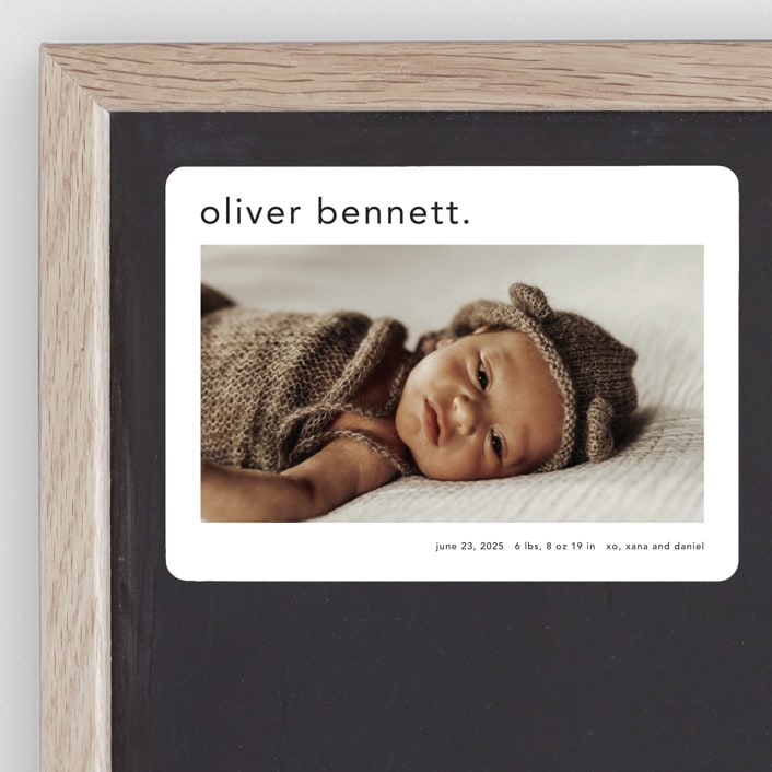 "Simple name" - Birth Announcements in Cotton by Stacey Meacham - Front