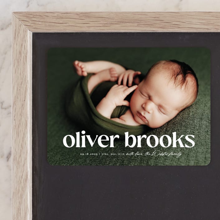 "The simplest" - Birth Announcements in Salt by Lea Delaveris - Front