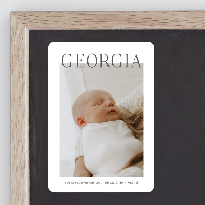 "The Chic Side" - Birth Announcements in Ink by Carolyn MacLaren - Front