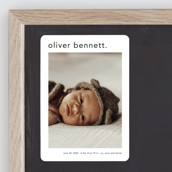 "Simple name" - Birth Announcements in Cotton by Stacey Meacham - Front