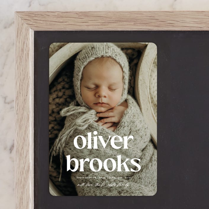 "The simplest" - Birth Announcements in Salt by Lea Delaveris - Front