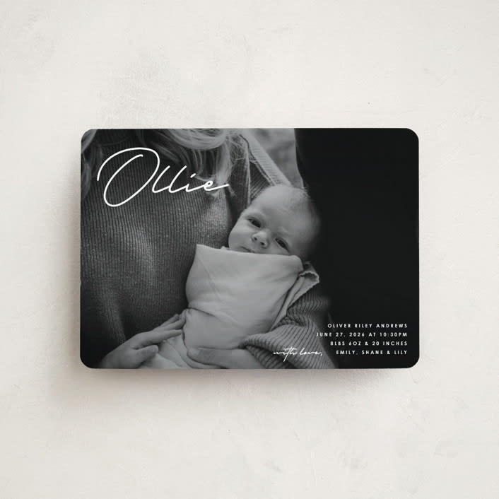 "That's My Name" - Birth Announcements in Cloud by Brandy Folse - Front