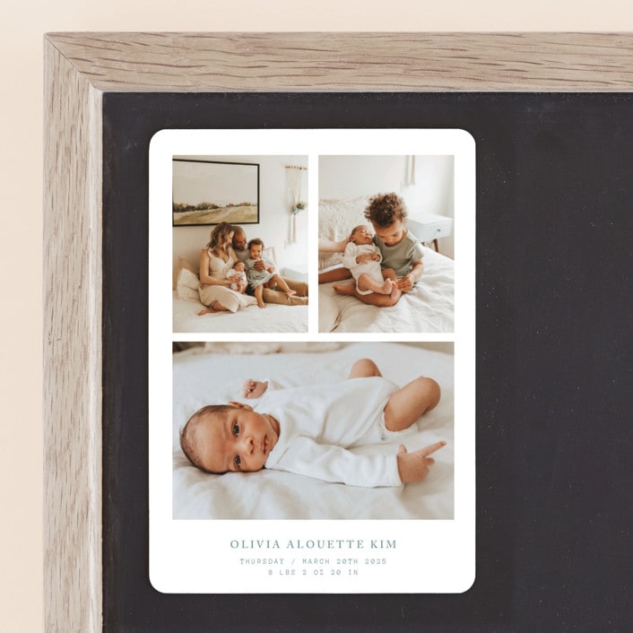 "windows to our heart" - Birth Announcements in Shortcake by Bramble Studio - Front