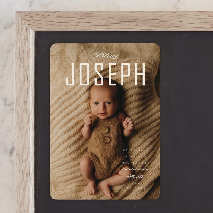 "cover" - Birth Announcements in Cream by Vivian Yiwing - Front
