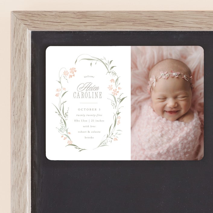 "Dottie" - Birth Announcements in Sweet Pea by Erin L. Wilson - Front