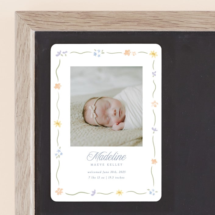 "Petite Garden" - Birth Announcements in Bouquet by Robert and Stella - Front