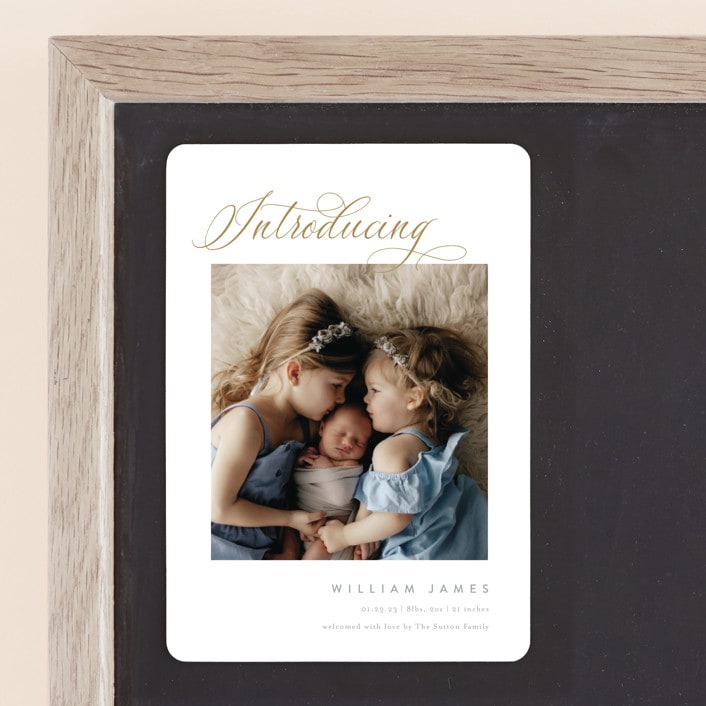 "Inspired Introduction" - Birth Announcements in Wheat by Carolyn MacLaren - Front
