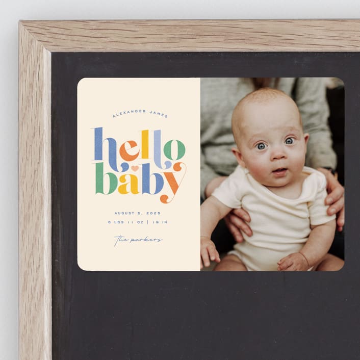 "Hello Sweet baby" - Birth Announcements in Bluebird by Jessica Corliss - Front