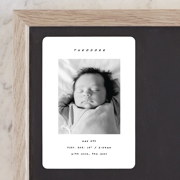 "Pano" - Birth Announcements in Snow by AK Graphics - Front