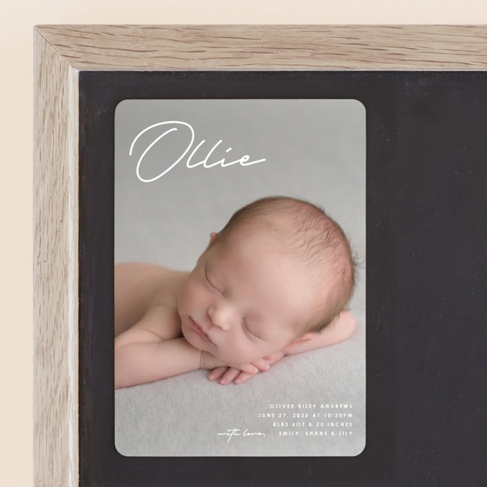 "That's My Name" - Birth Announcements in Cloud by Brandy Folse - Front
