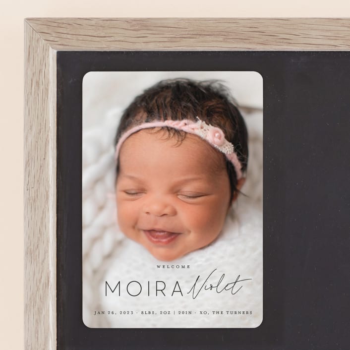 "Type Mix" - Birth Announcements in Ink by Carolyn MacLaren - Front